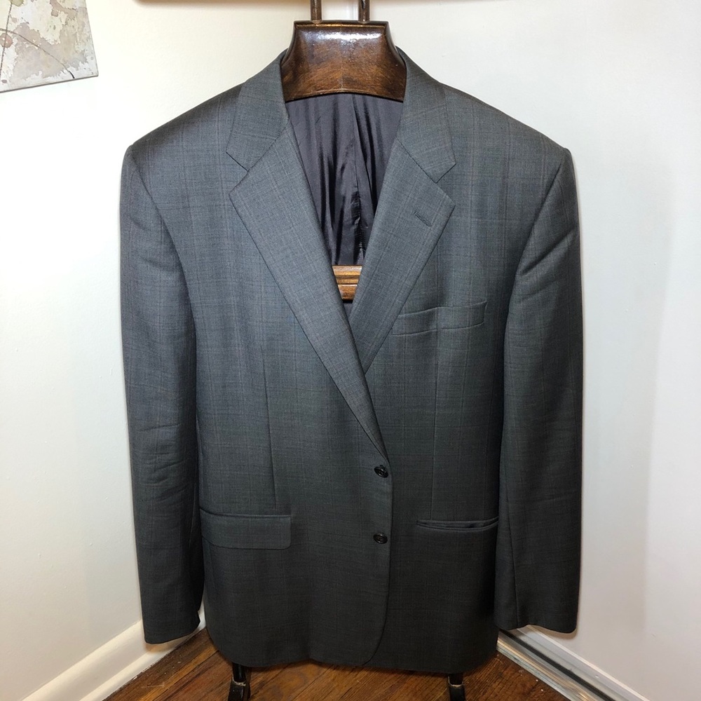 Hickey Freeman Window Pane Sport Coat Made In USA
